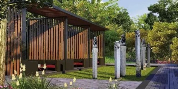 中式廊架、亭廊