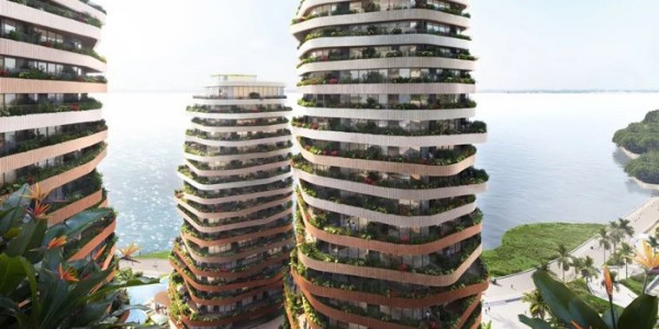 MVRDV 南美首個項目設(shè)計，六座住宅形成一個綠色山谷